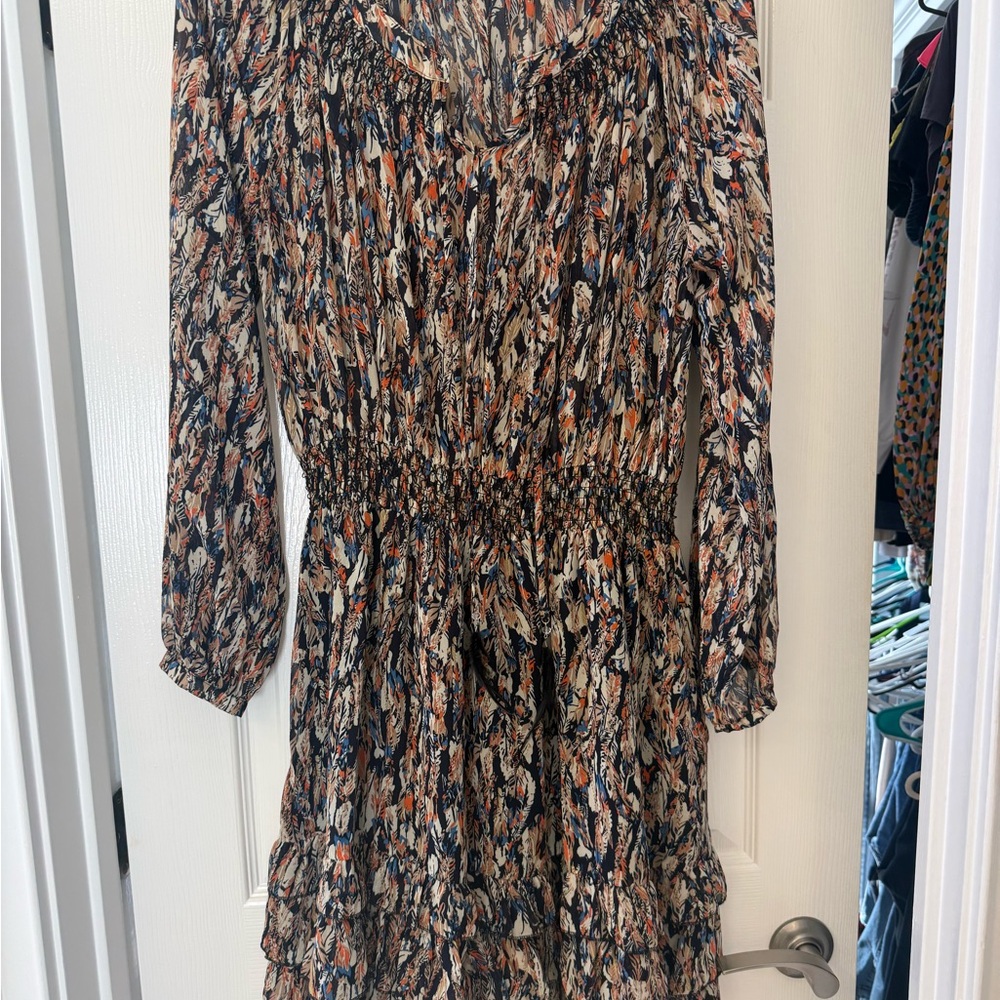 Multicolor Patterned Women's Dress